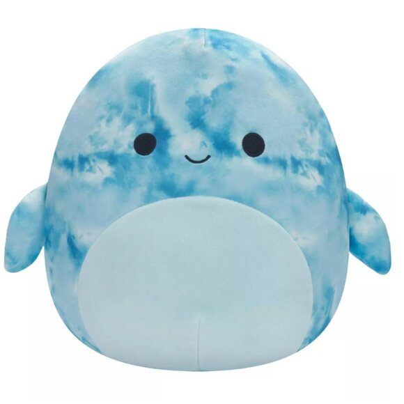 Squishmallows Original - Rare - Danika the Blue Crinkle Tie-Dye Dolphin 12 Inch - Picture 1 of 3